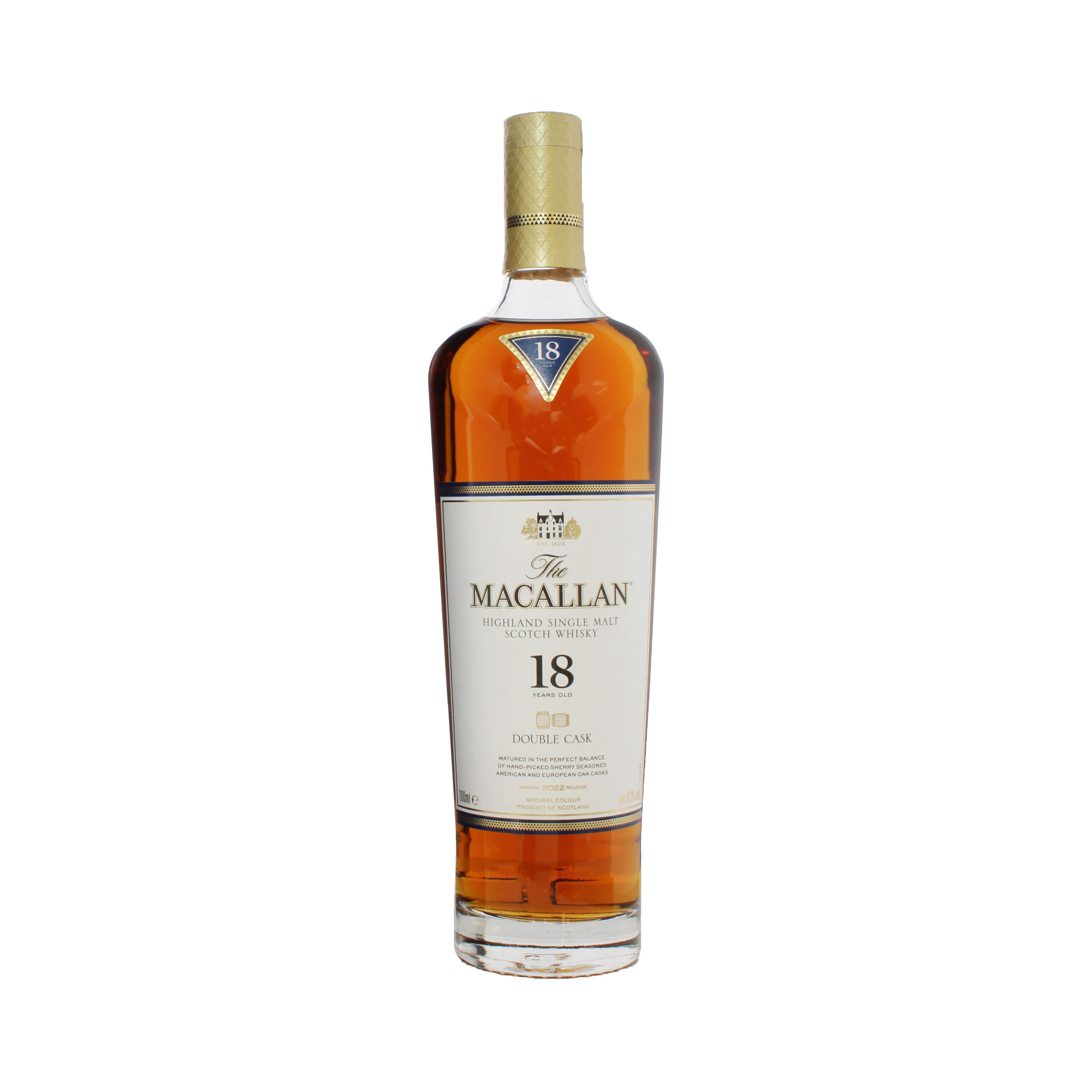 Macallan 18 Year Old Double Cask 2022.