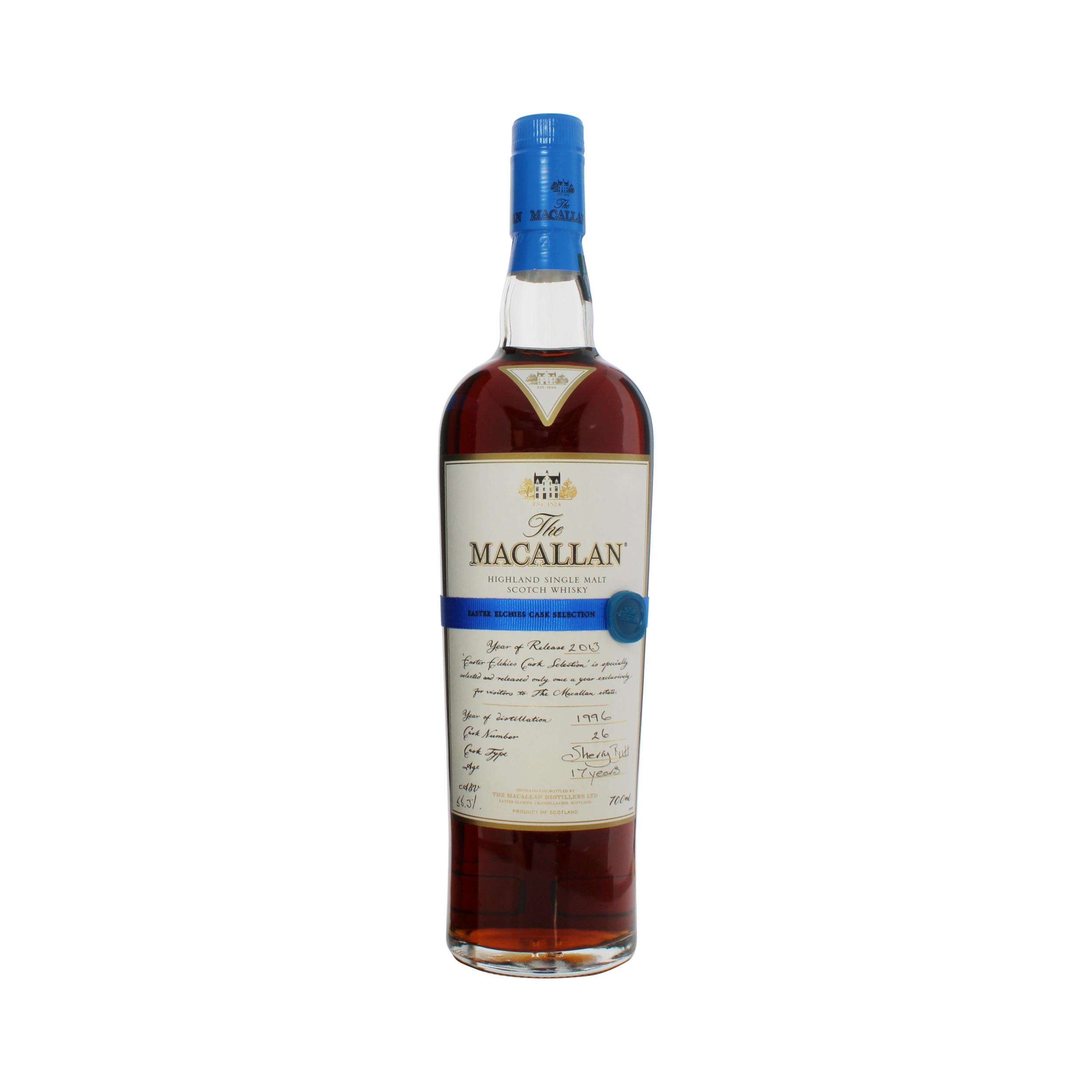 Macallan 1996 Easter Elchies 2013 17 Year Old.