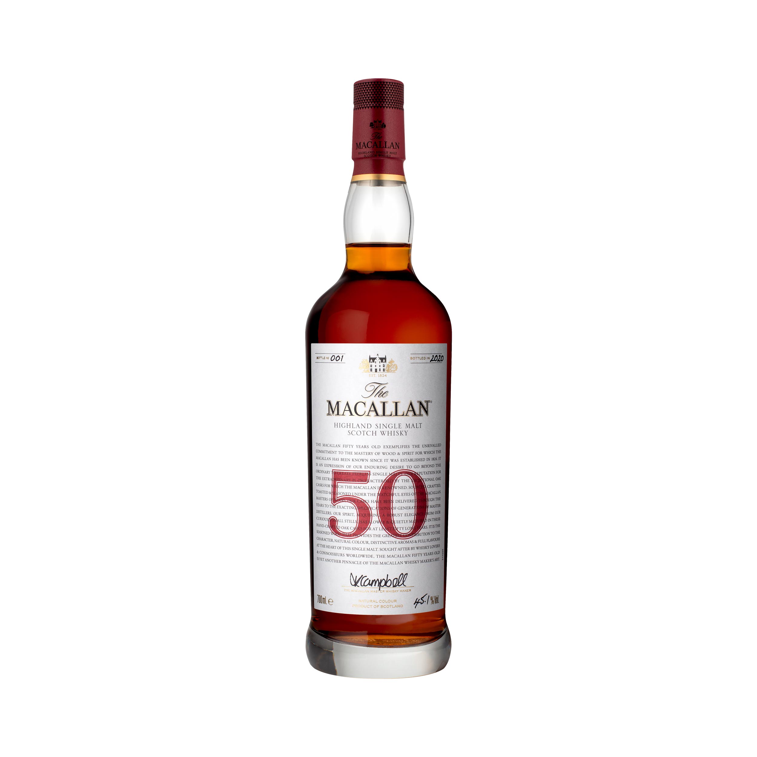 Macallan 50 Year Old Red Collection.