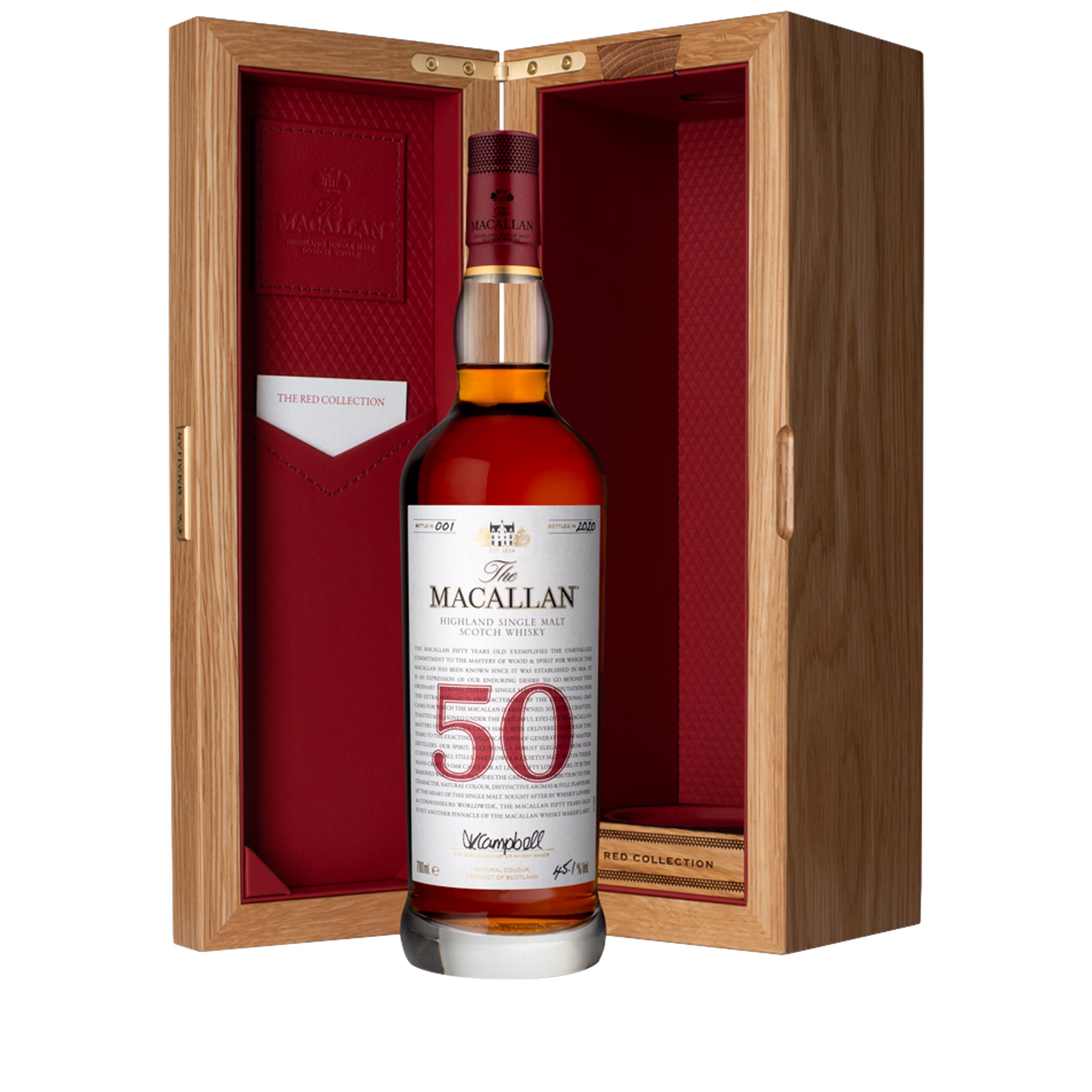 Macallan 50 Year Old Red Collection..
