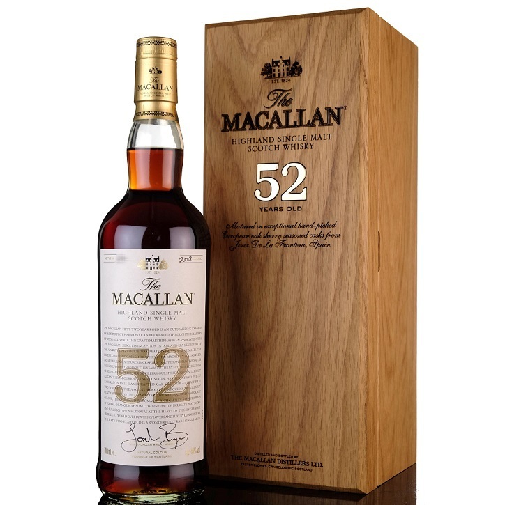 Macallan 52 Year Old 2018 Release.
